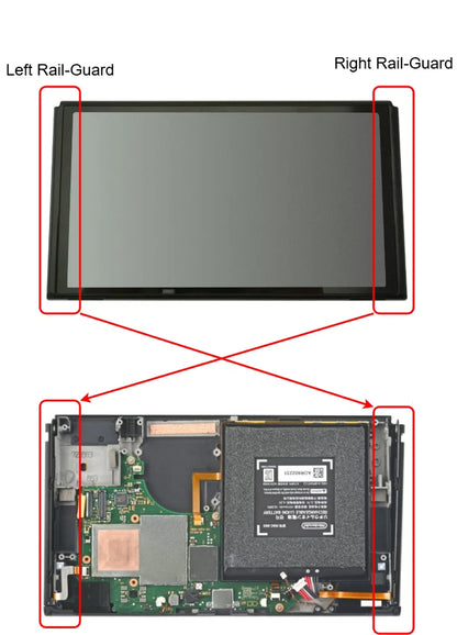 Joy-Con Schiene für Nintendo Switch OLED – Slider links & rechts mit Flexkabel